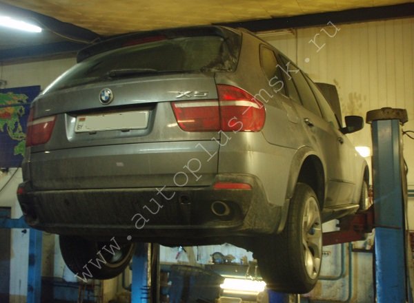 удаление сажевого фильтра BMW X5 3.0 дизель (год выпуска автомобиля - 2008)